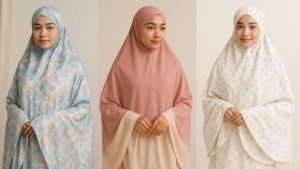 Mukena Warna Pastel Dan Gamis Shimmer Jadi Primadona