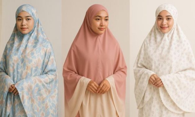 Mukena Warna Pastel Dan Gamis Shimmer Jadi Primadona