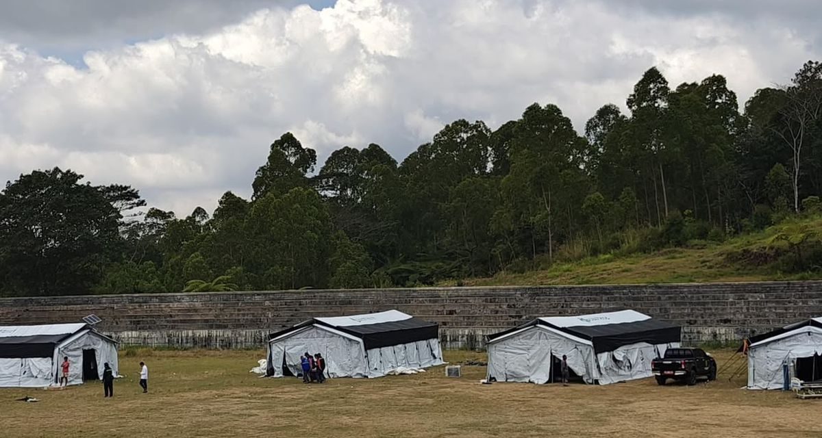 Kemenkes Dirikan RS Lapangan Tenda Udara Di Zona Bencana