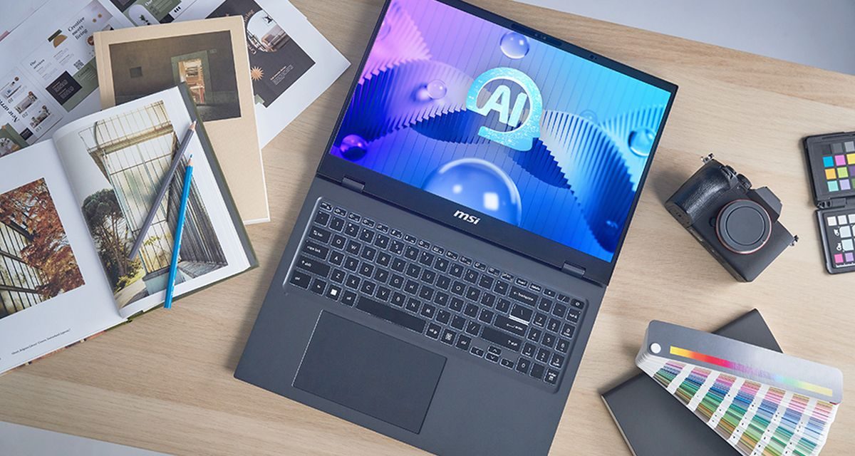 MSI Prestige 16 AI Studio Bawa Bodi Magnesium Berbobot 1,5 Kg