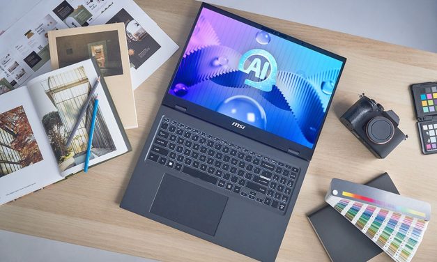 MSI Prestige 16 AI Studio Bawa Bodi Magnesium Berbobot 1,5 Kg