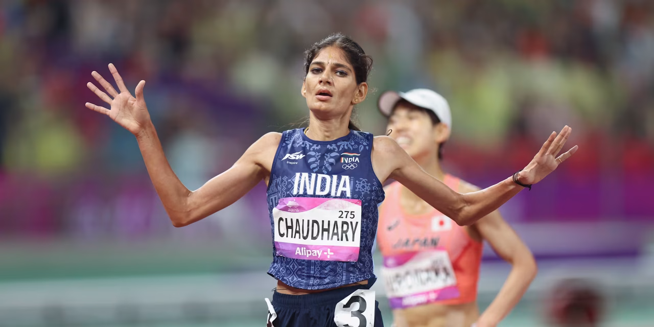 Parul Chaudhary Raih Medali Perunggu 3000m Steeplechase Putri